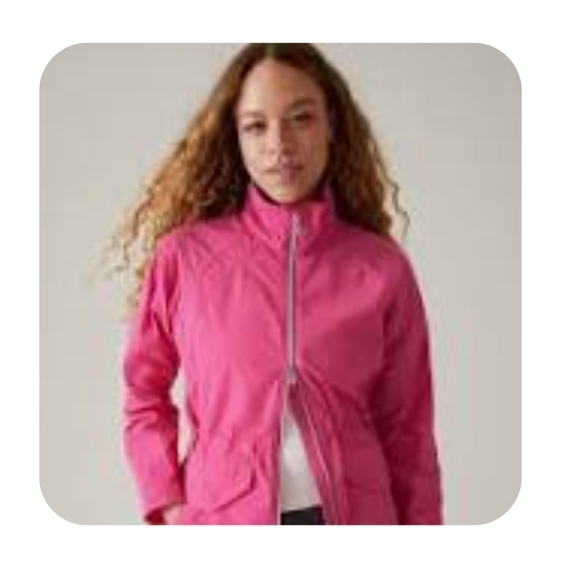 ATHLETA Westerly Jacket Travel Jacket Salvia Barbie Pink Size XLARGE NWT. - Picture 2 of 7